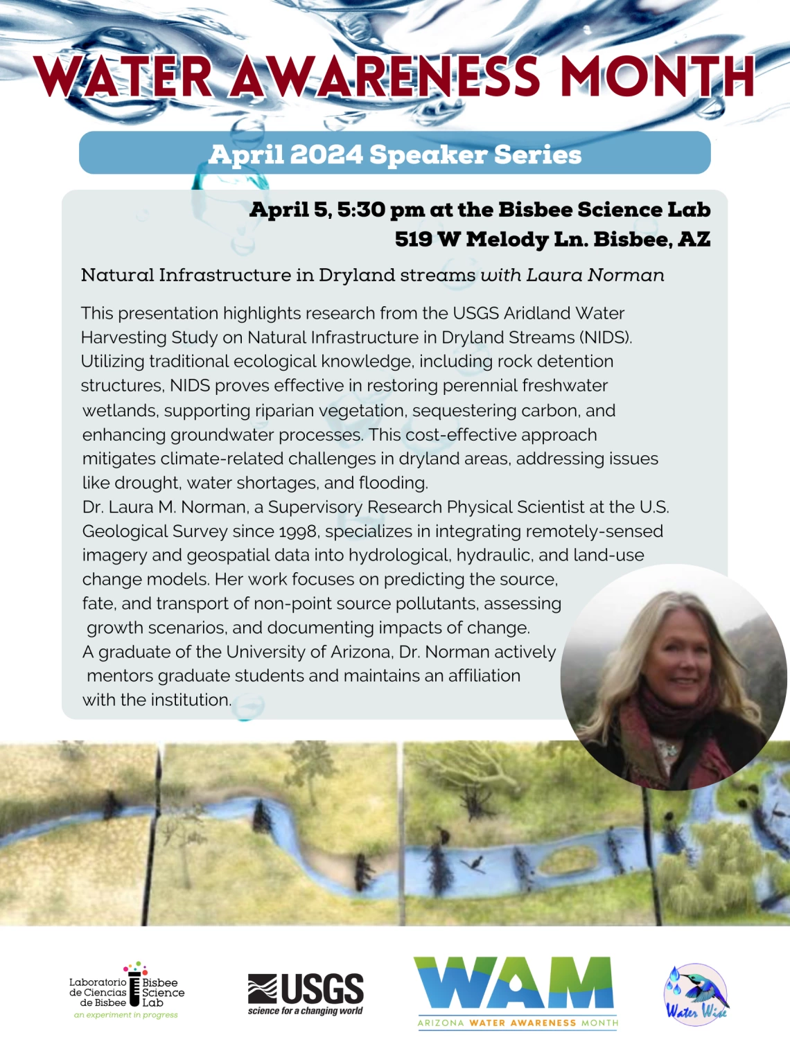 Flyer for Natural Infrastrucutre in Dryland Streams