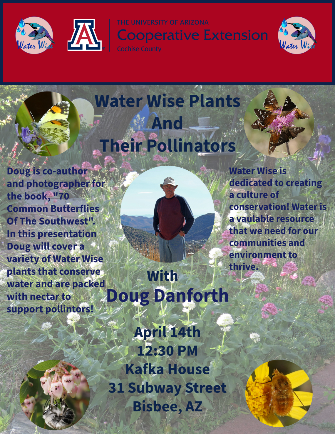 Flyer for Water Wise Plants & Their Pollinators Talk